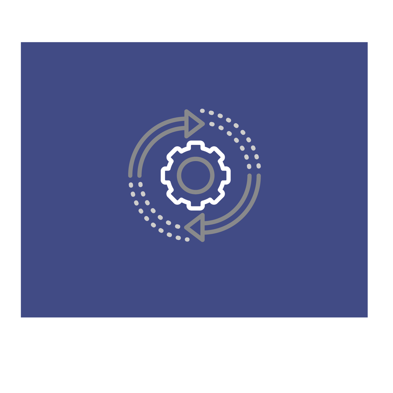 Rotating gear icon