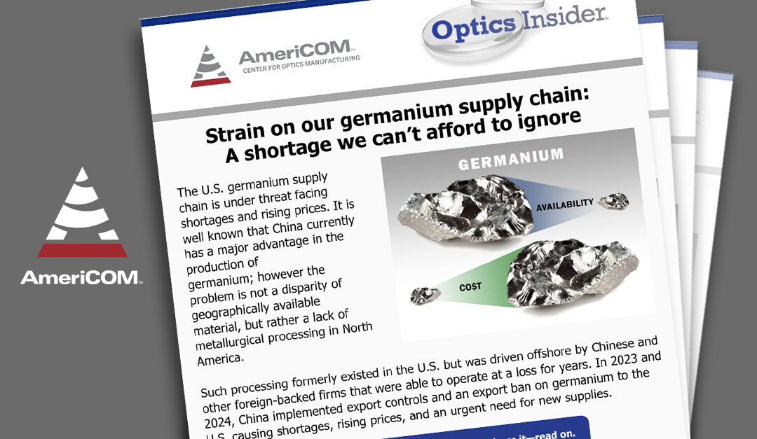 May 2025 Optics Insider